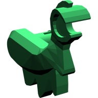Lego pravá ruka draka, dinosaura, zelená (612728)